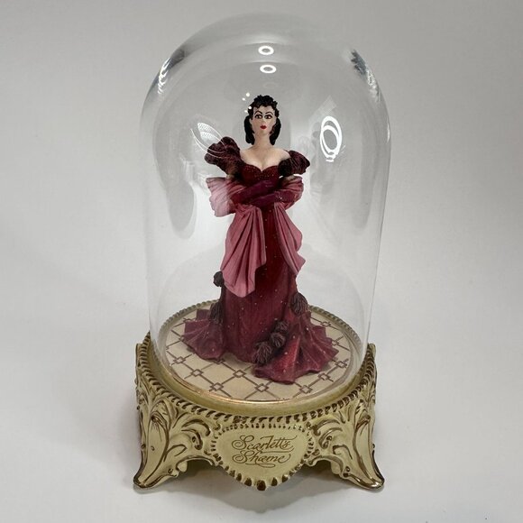 Scarlett's Shame 1993 Gone With The Wind Limited Edition #A7042 VTG Glass‎ Dome - Picture 1 of 15